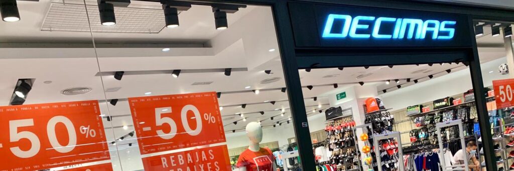 Décimas Gran Vía Alicante: tienda de deporte