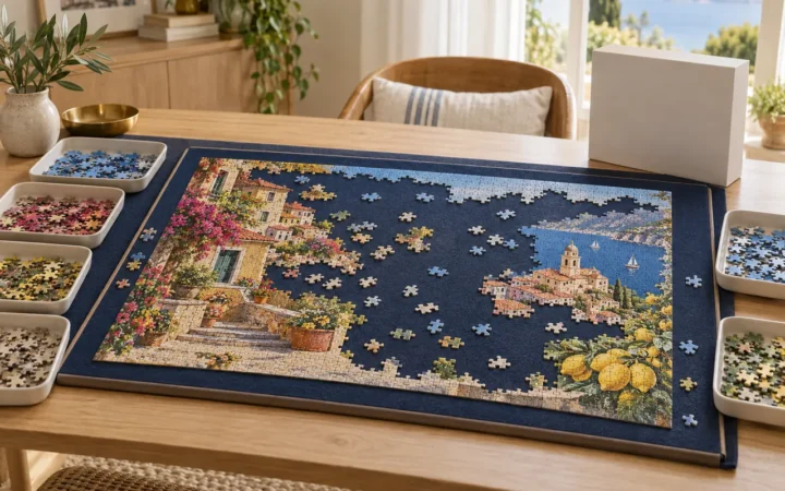 Starting a 1,000-piece jigsaw without taking over the table