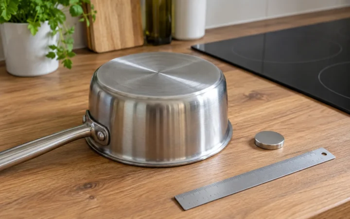 Induction cookware: check the base before buying a new set