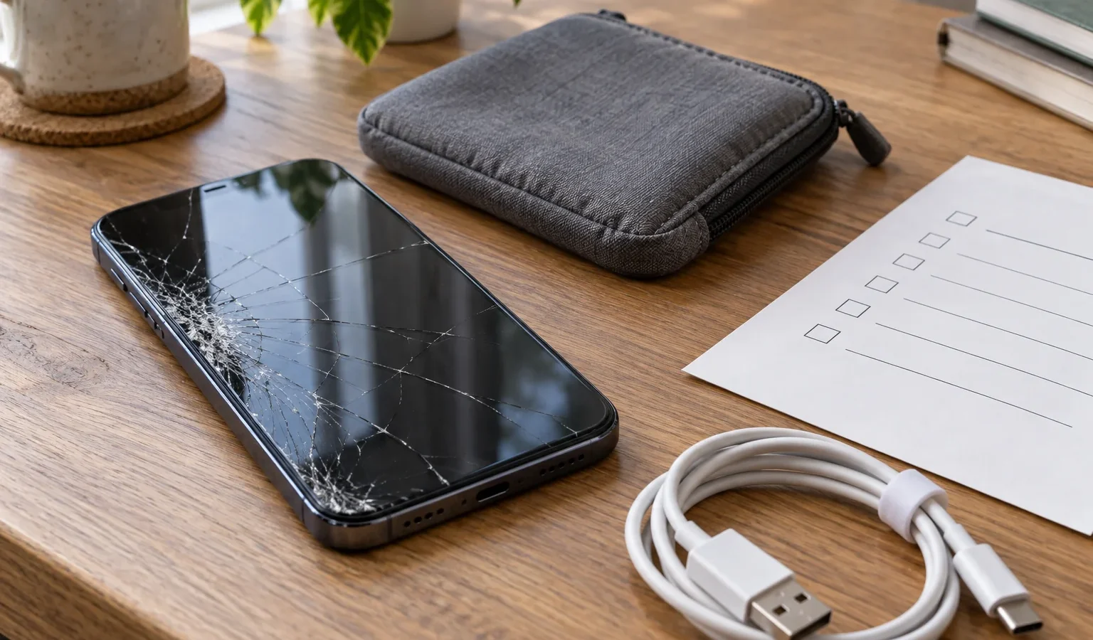 Before a phone repair: data, paperwork and collection checks