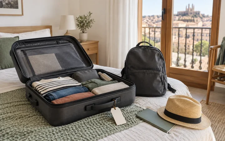 Packing for a train journey: plan the bag around the trip