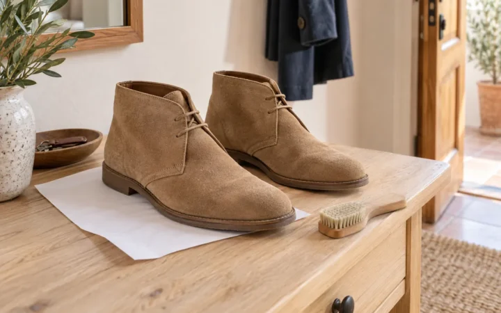 Cómo limpiar zapatos de ante después de la lluvia o el barro